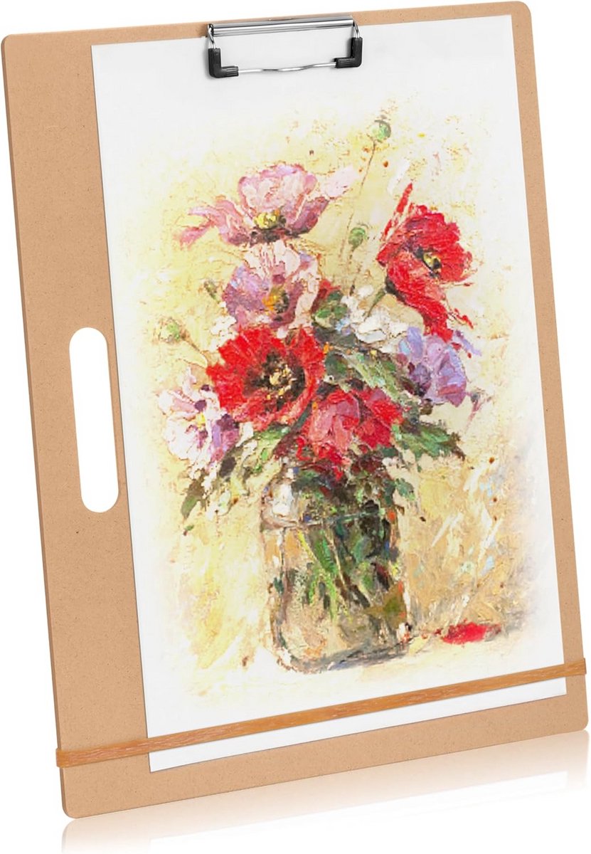 Draagbare Tekentafel (33x43 cm) met Klem en Handvat voor Schetsen en Tekenen