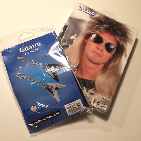 Boland - Pruik Ryan Blond - Laagjes - Lang - Mannen - Rocker - Rock & Roll- 80's & 90's - Punk - Aso