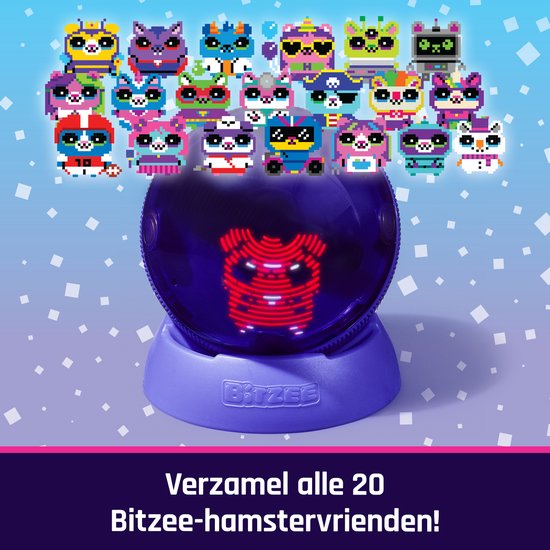 Bitzee Hamster Ball - Jouets interactifs avec plus de 20 hamsters - Roule et réagit au toucher - Jouets avec animaux numériques