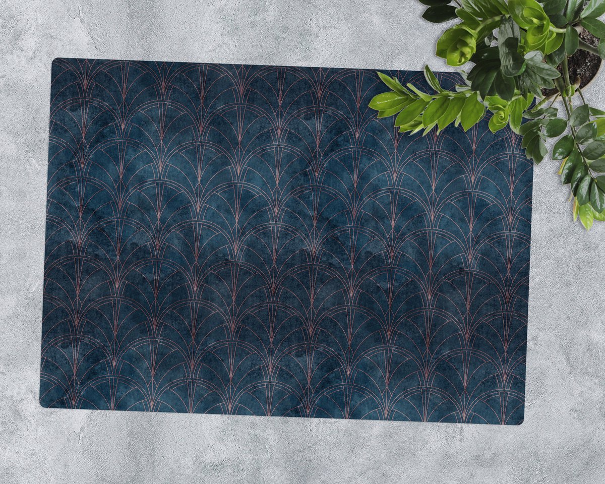 Coloray Vloerbeschermer - Geometrisch patroon Bureaustoel Vloerbeschermer - 120x90 cm - Veelkleurig Vloerbeschermer Harde Vloer - Motif Vloerbeschermer - Mótif Bureaustoelmat - Rechthoekige Mat - Geometrische patronen Thema