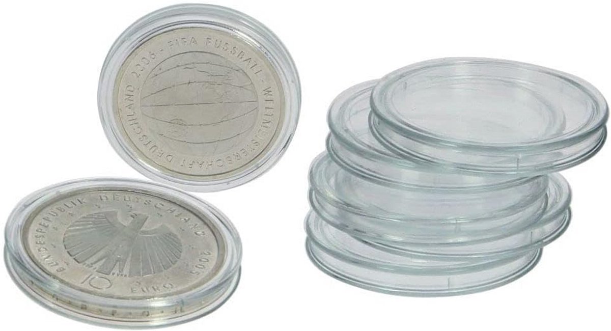 25 Stuks Muntcapsules met Binnendiameter 32 mm voor Munten en Zilveren Pandas