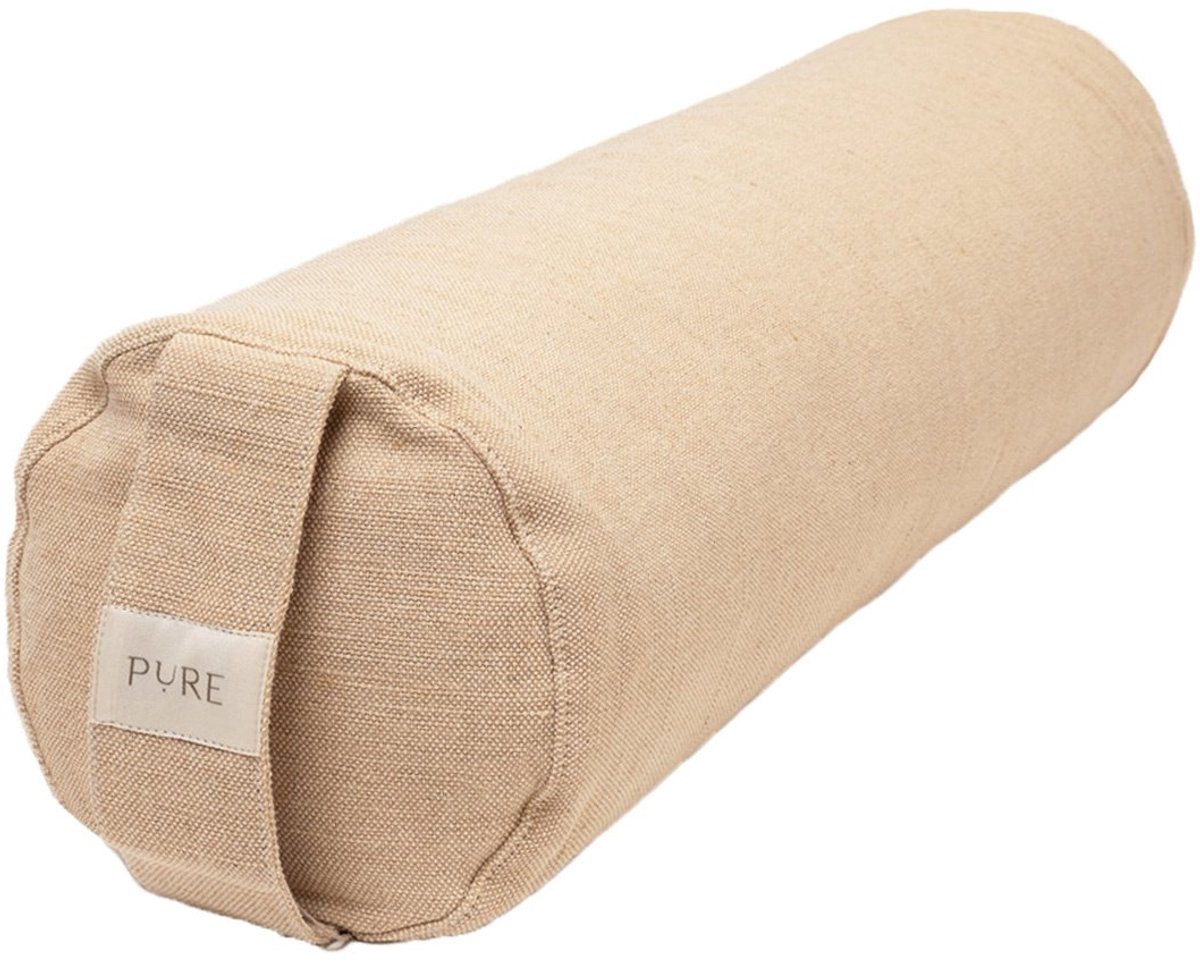 Yoga bolster eco jute bruin rond - Pure