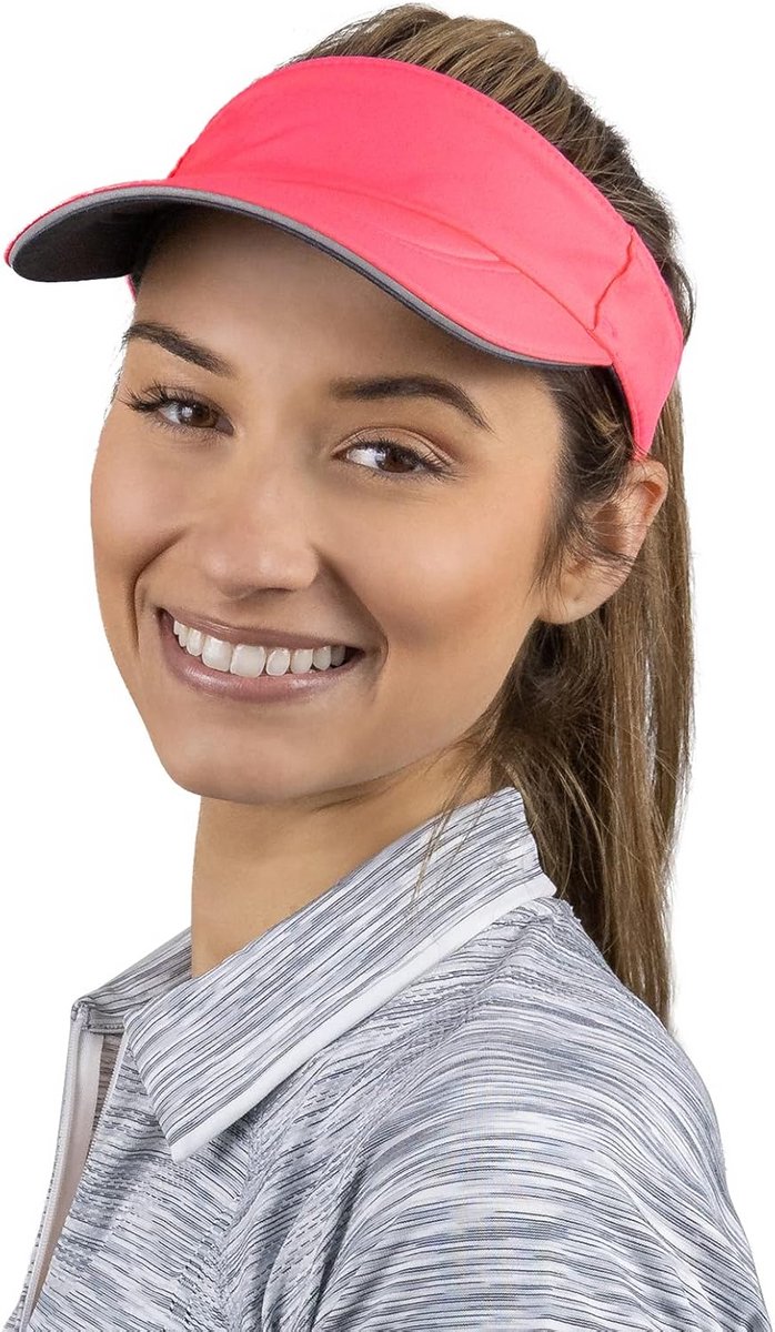 Gerecycled Hardloopvizier en Zonneklep voor Dames - Ideaal voor Tennis, Golf en Zomer