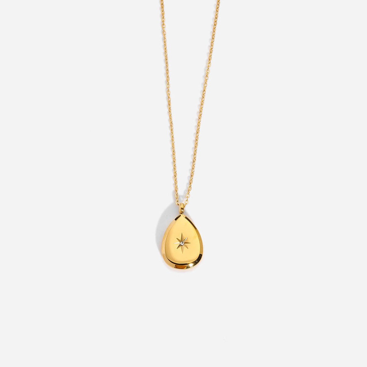 Ketting met Druppelvormige Hanger – Elegant & Tijdloos | Twinolo