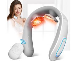 Elektrische Pulse Nek Massager - 10 Modi - 15 Intensiteiten - Met Warmte - Elektrisch Nekmassage Apparaat
