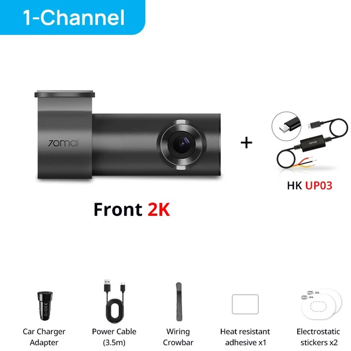 HOB Dashcam - Daschcam Voor Auto - 64 GB - Dashcam 2K - WiFi - Nachtzicht - Parkeerbewaking - App bediening - Groothoek 143° – foto 5