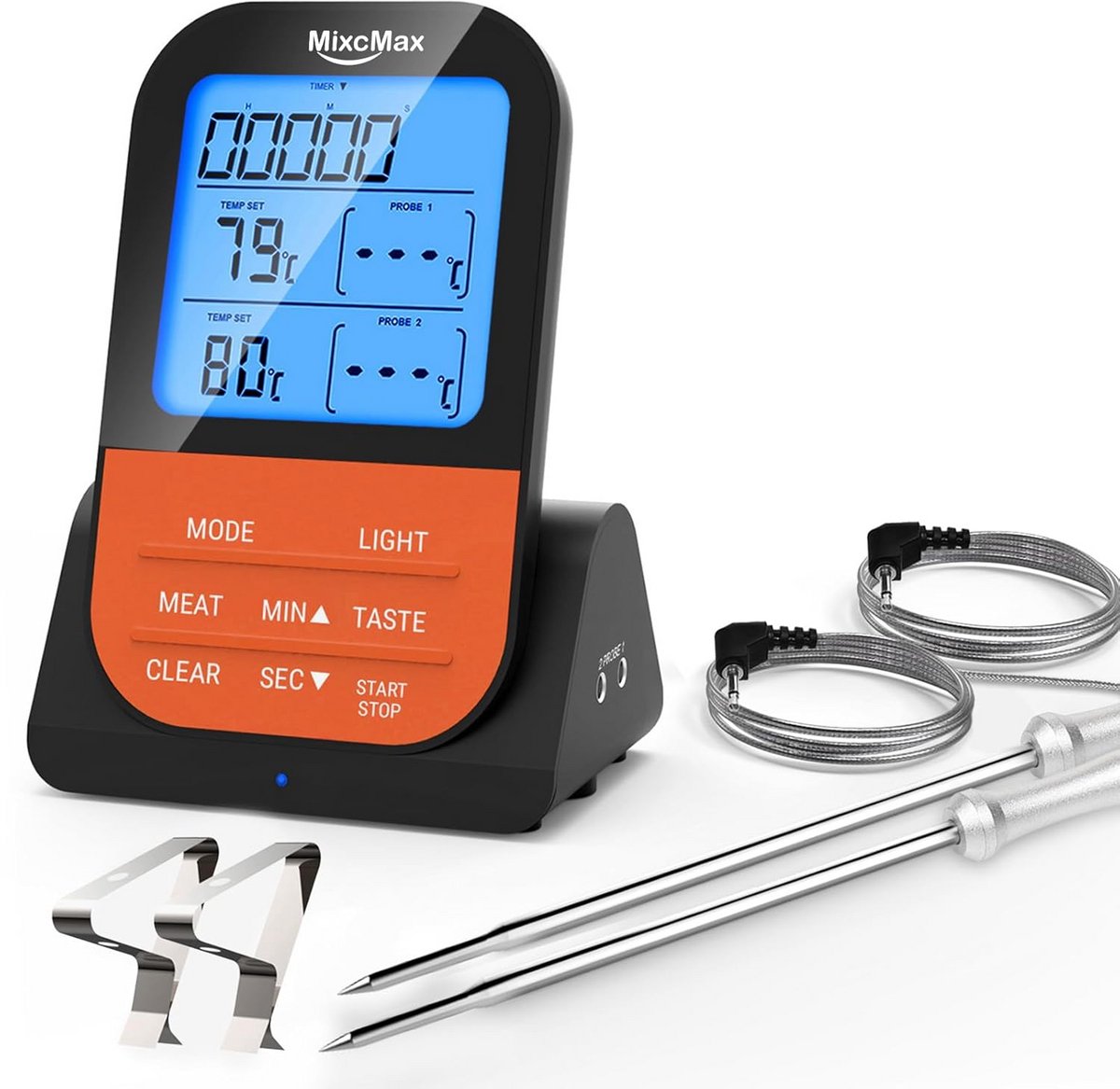 Vleesthermometer Draadloos - kerntemperatuurmeter Bluetooth - BBQ Accessoires - Koken