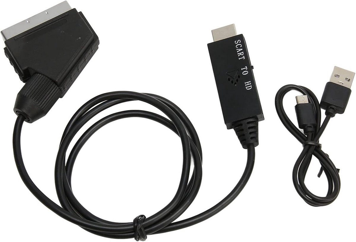 SCART naar HDMI Adapter - HD 1080P Video & Audio Converter voor Oude Apparaten