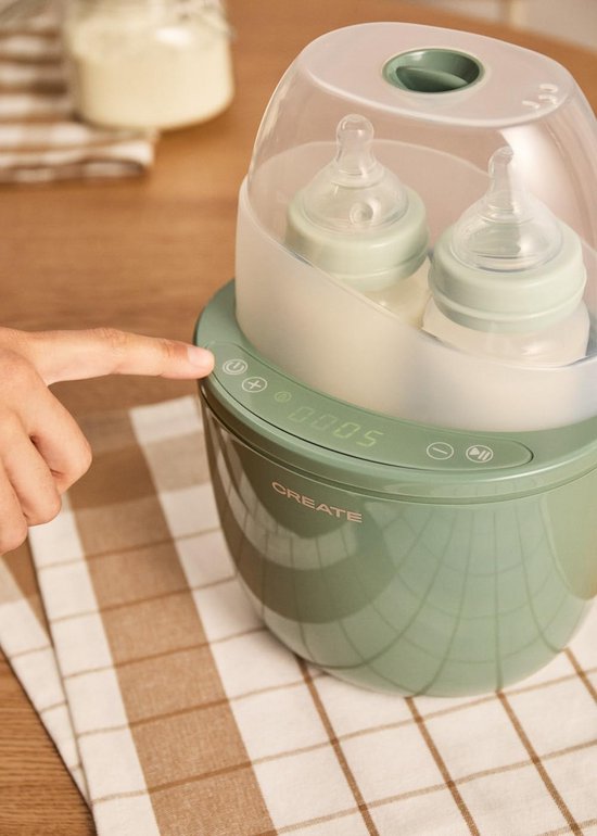 Fleswarmer en Sterilisator met Stoomfunctie en Timer — afbeelding 5