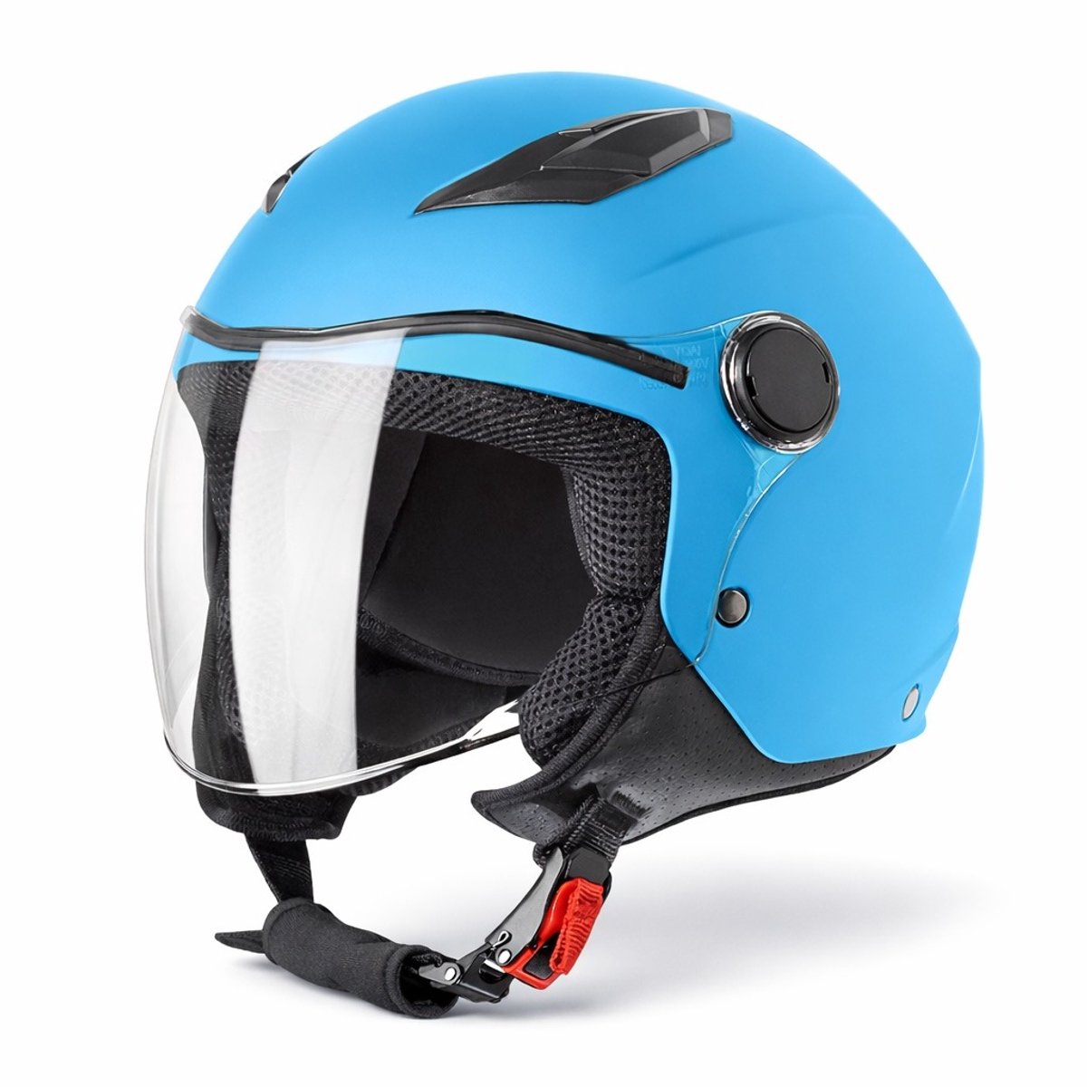 VINZ Magic Kinderhelm Scooter / Motor - Scooterhelm Jongens - Motorhelm Jongen - ECE 22.06 goedgekeurd - Blauw - YXL