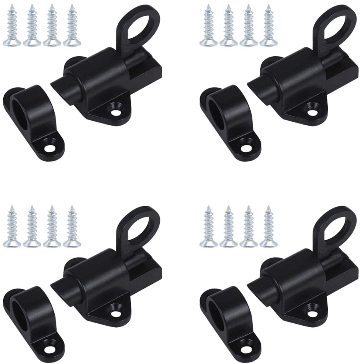 Deur Vergrendelingsbout - Automatische Veerfunctie - Aluminium met Trekring