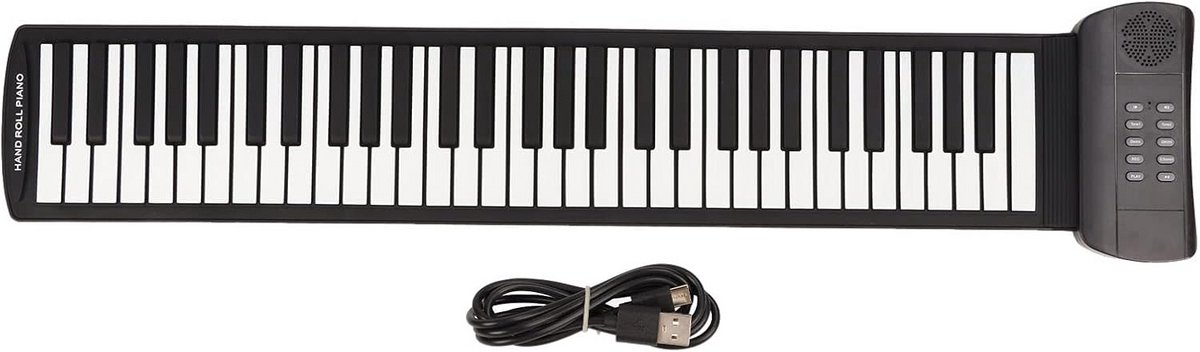 61 Toetsen Opvouwbare Roll-Up Piano met 4D Stereo Surround Sound | Draagbaar Elektrisch Keyboard