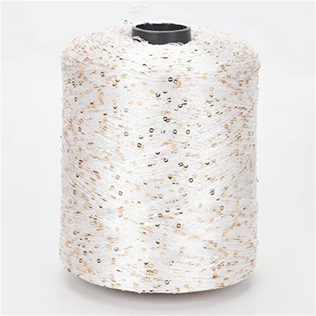 Glitter IJszijde Garen Zomer Breigaren Wit Zilver Parelmoer Draad