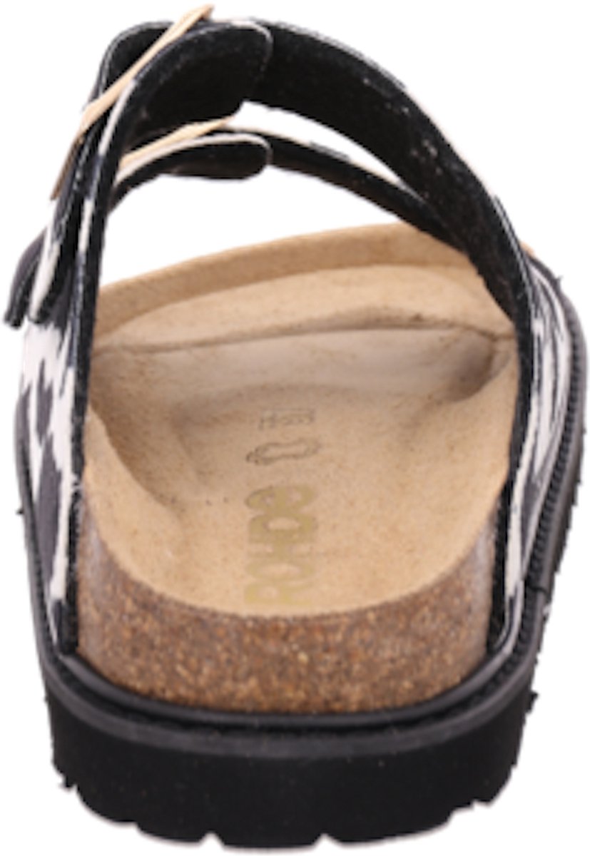 Rohde Slipper Zwart/Wit - Maat 40