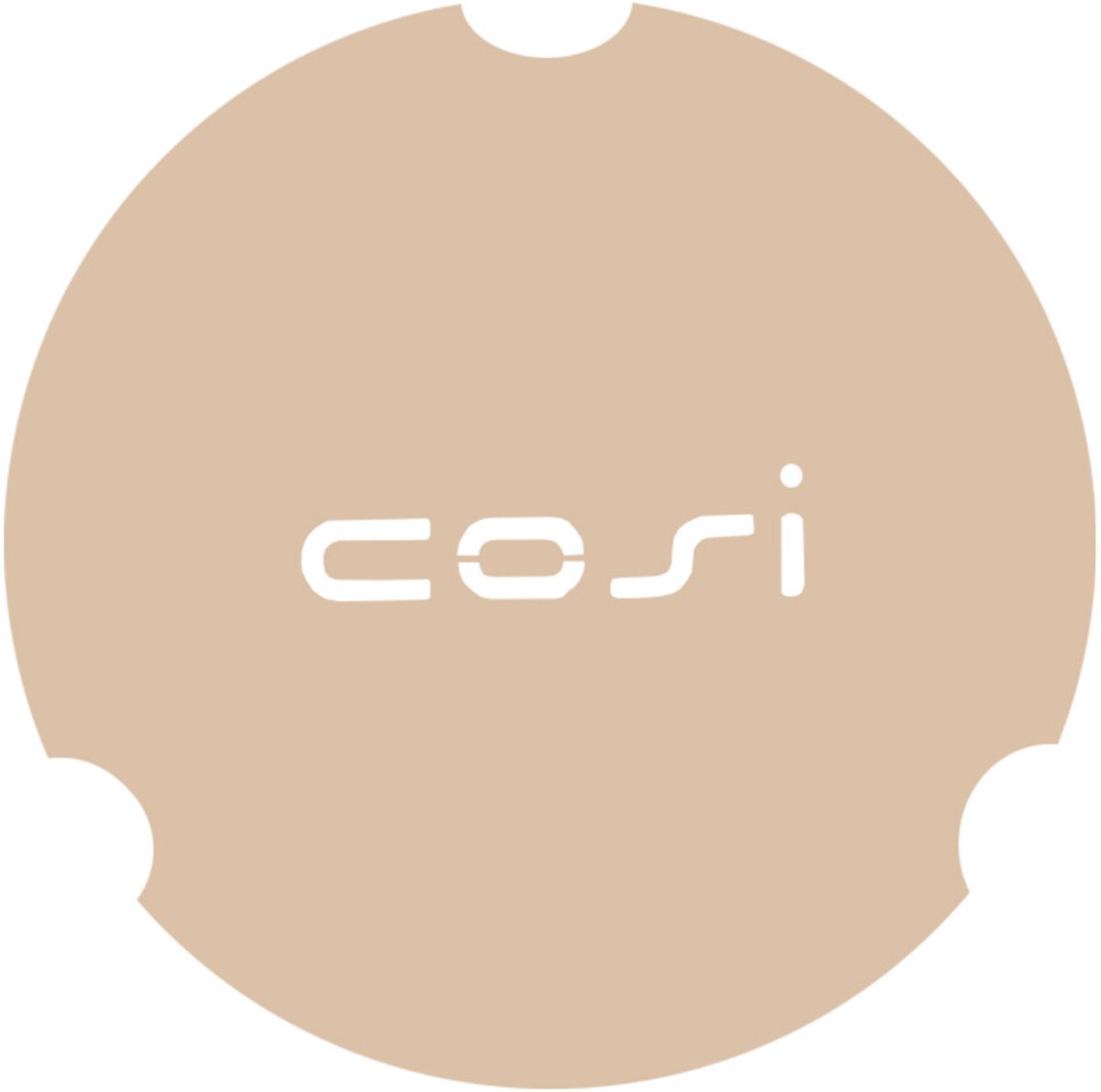 Cosi Fires tafelplaat rond glasset large - sandy beige