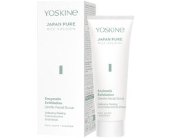 Yoskine Japan Pure Rice Infusion Enzymatische Gezichtspeeling – Zachte Enzyme Peeling tegen Oneffenheden & Grove Porien – Exfoliant Gezicht – 75 ml