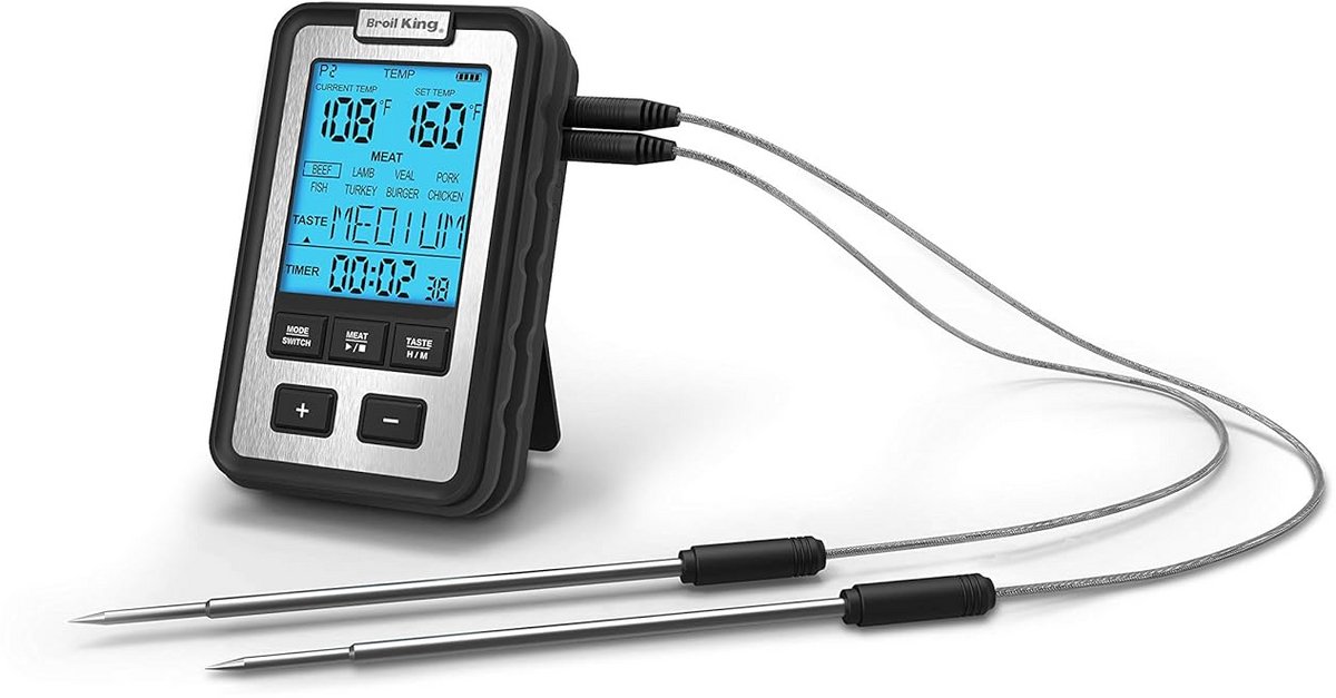 Digitale Vleesthermometer met Timer en Voorgeprogrammeerde Menu's voor BBQ