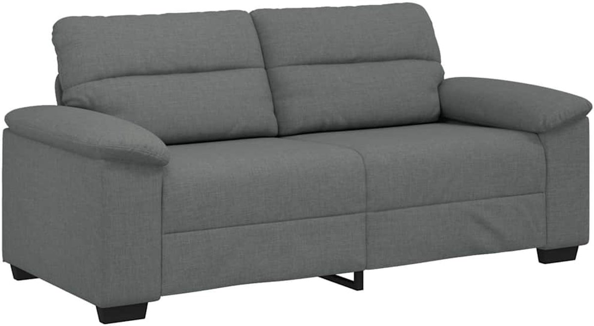 vidaXL - 2-zitsbank - 180x81x84 - cm - stof - donkergrijs