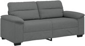 vidaXL - 2-zitsbank - 180x81x84 - cm - stof - donkergrijs