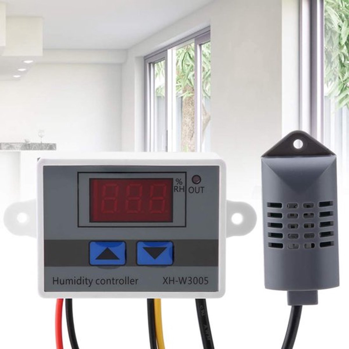 Vochtigheidsregelaar Vochtigheidsschakelaar Xh W3005 Digitale Hygrometer Schakelaar Controller Vochtigheidssensor 0~99% Rh 220V (220V)