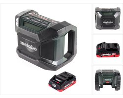 Metabo R 12-18 DAB+ BT accu bouwradio 12-18 V DAB+ + 1x LiHD accu 4,0 Ah - zonder oplader
