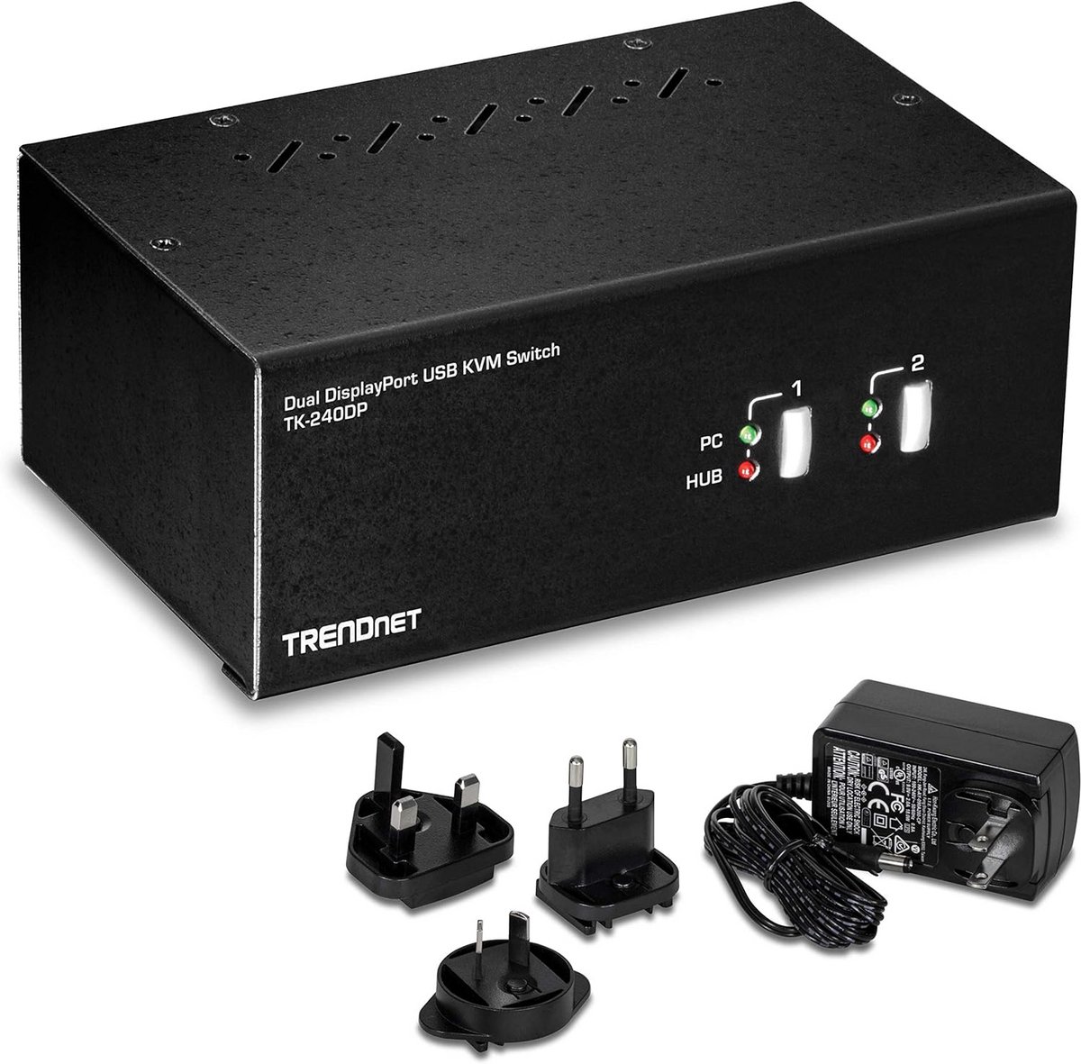 2-Poorts DisplayPort KVM Switch met Dubbele Monitor en 4K UHD Ondersteuning