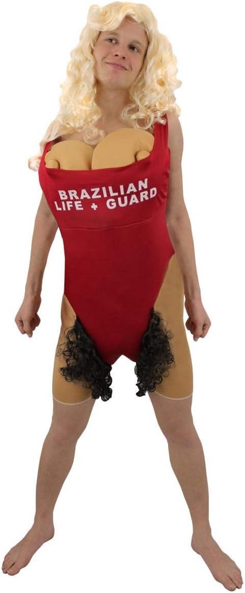 Grappig Strandwacht Kostuum voor Heren - Feest Outfit voor Themafeesten en Vrijgezellenfeesten