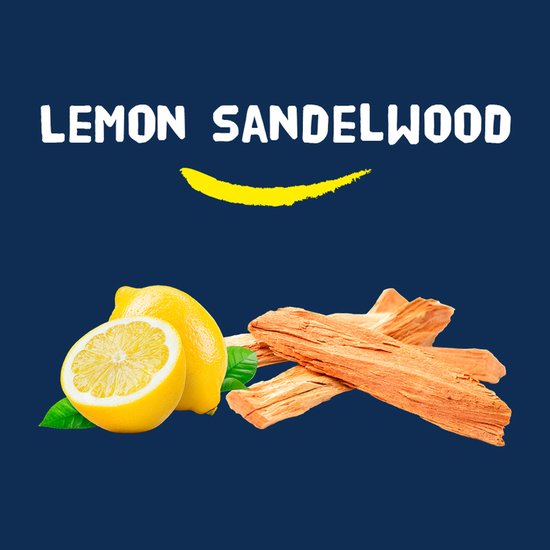 Happy Earth Deodorant Roller Lemon Sandelwood - 100% Natuurlijk - 24 uur Bescherming - 75mL