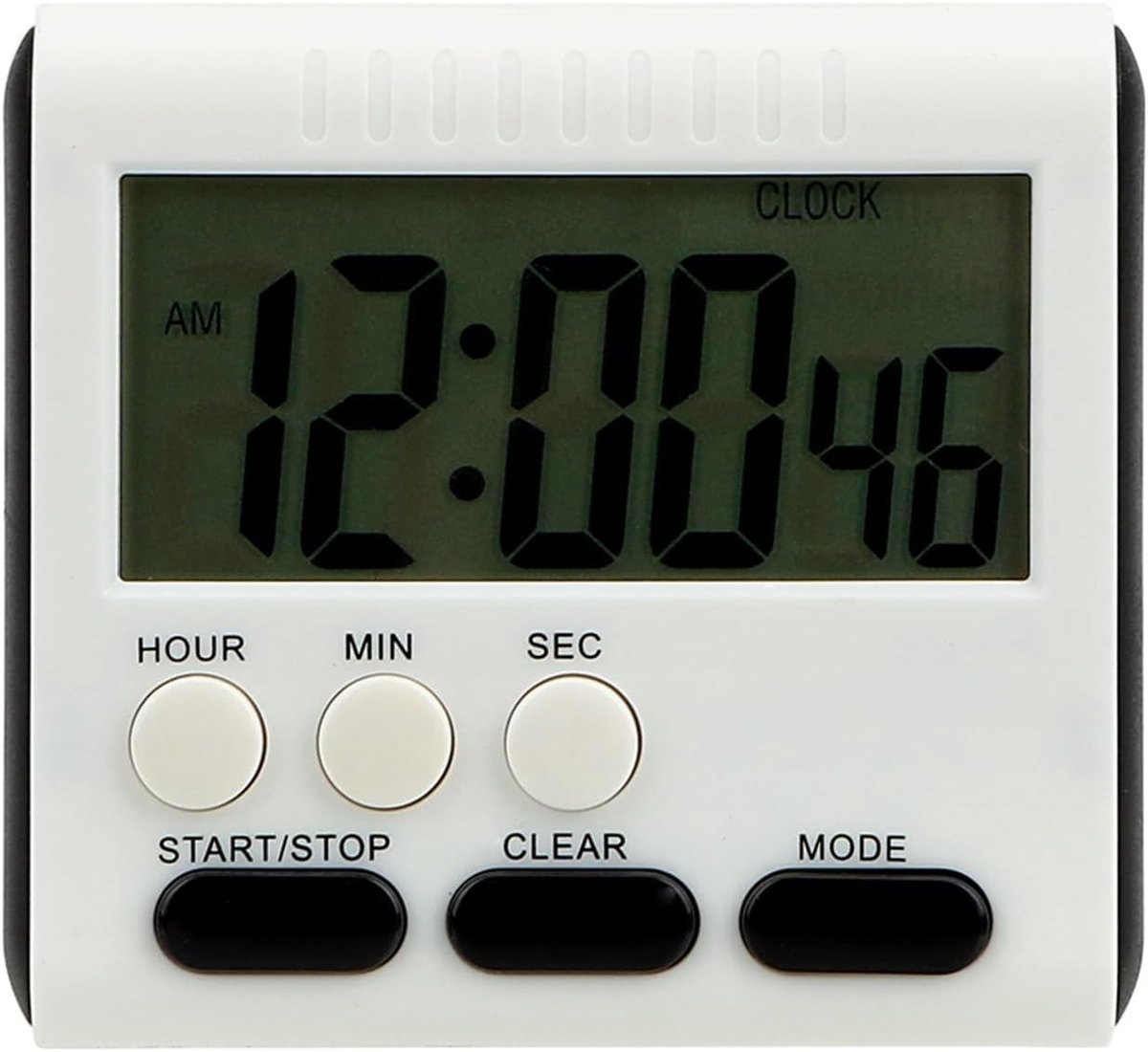 Digitale Timer - Kookwekker LCD - Keuken Tijdmeting - Geheugenfunctie - 12 Uur - Zwart