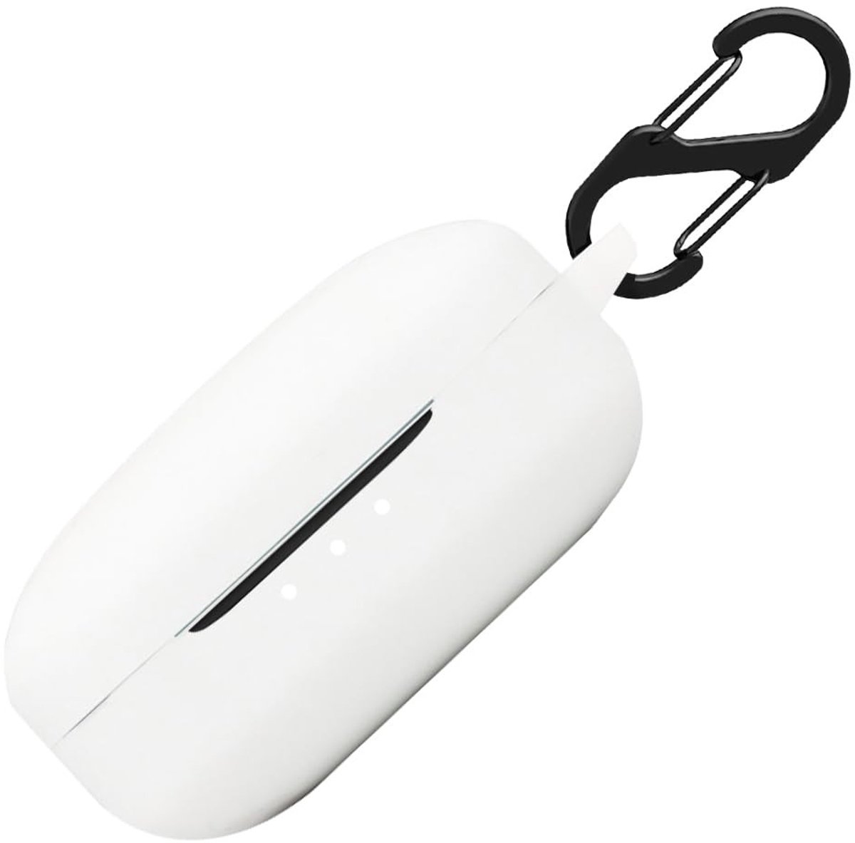 Allecto - Siliconen hoesje Anker Soundcore P2 Mini - Beschermhoes - Wit - Sleutelhanger - Schokbestendig - Geschikt voor Anker Soundcore P2 Mini - ...