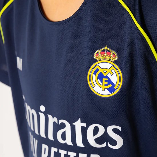 Maillot de football Mbappé du Real Madrid - Maillot extérieur Mbappé - 2025-2026 - Maillot et short Enfants - Garçons et Filles - 140
