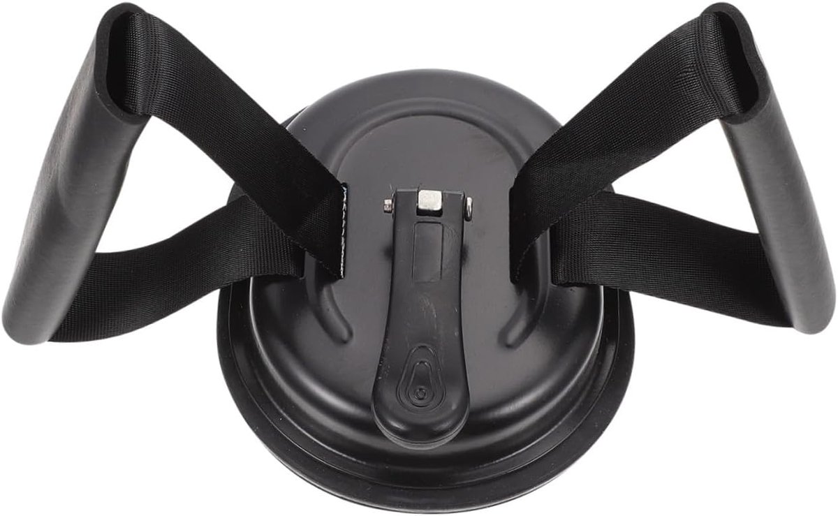 Sit-up Assistent - Fitnessapparaat Thuis - Buikspier Training - Voor Gladde Vloeren - Compact Lichtgewicht - zwart
