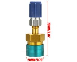 R1234YF naar R134A laagzijde snelkoppeling - Adapter voor auto airco