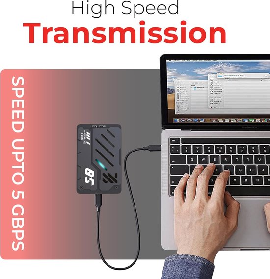 Externe Harde Schijf - Draagbare Opslag - Back-up Gegevens - Snelle USB 3.0 - 320 GB Capaciteit van Merkloos — afbeelding 3