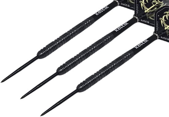 Steeldart stalen dartpijlen Keltik Corvin 20 g Black â€“ 90% wolfraam — afbeelding 5