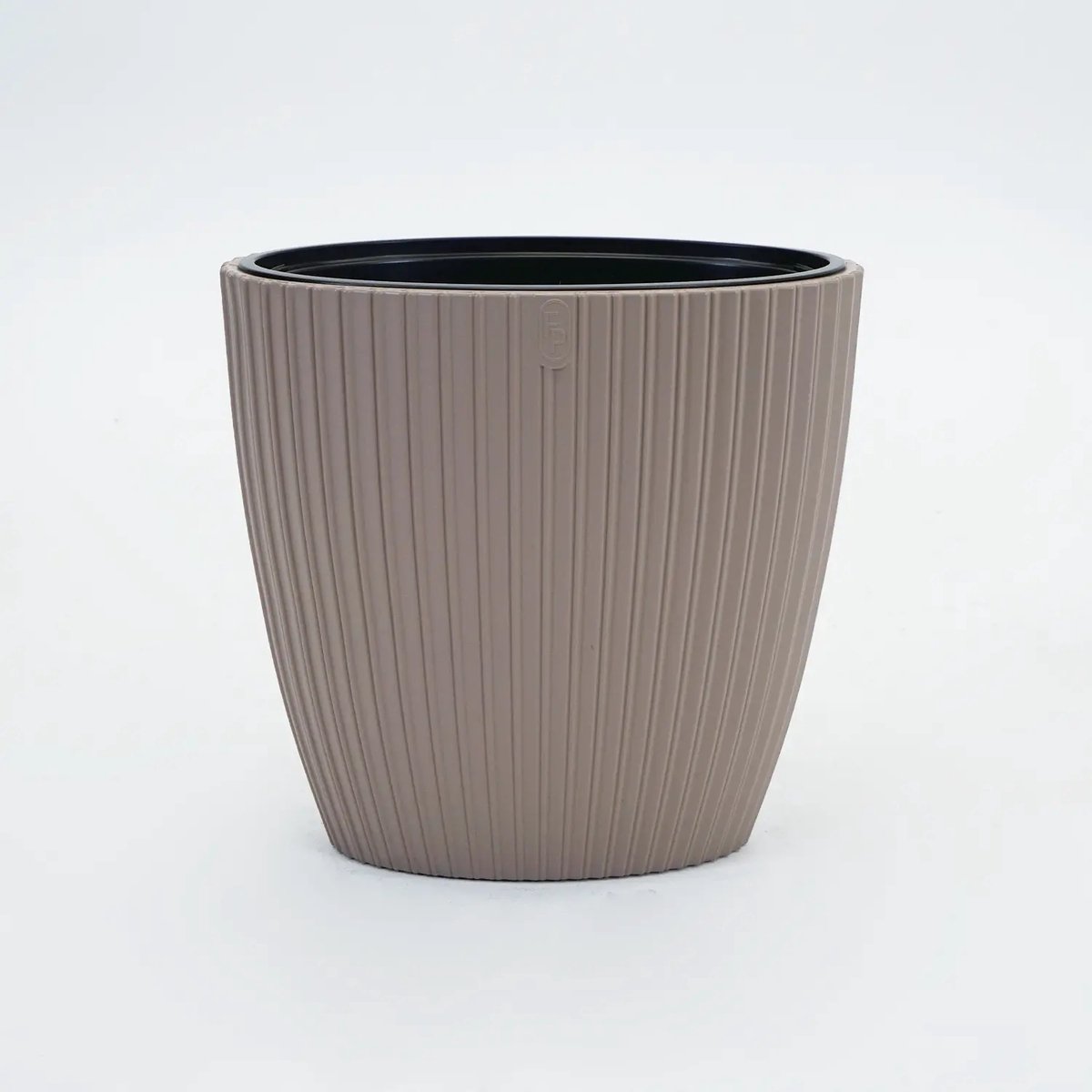 Vita bloempot Mika ovaal 60 taupe + voor binnen en buitenhuis + uv / vorstbestendig + binnenpot met handvaten