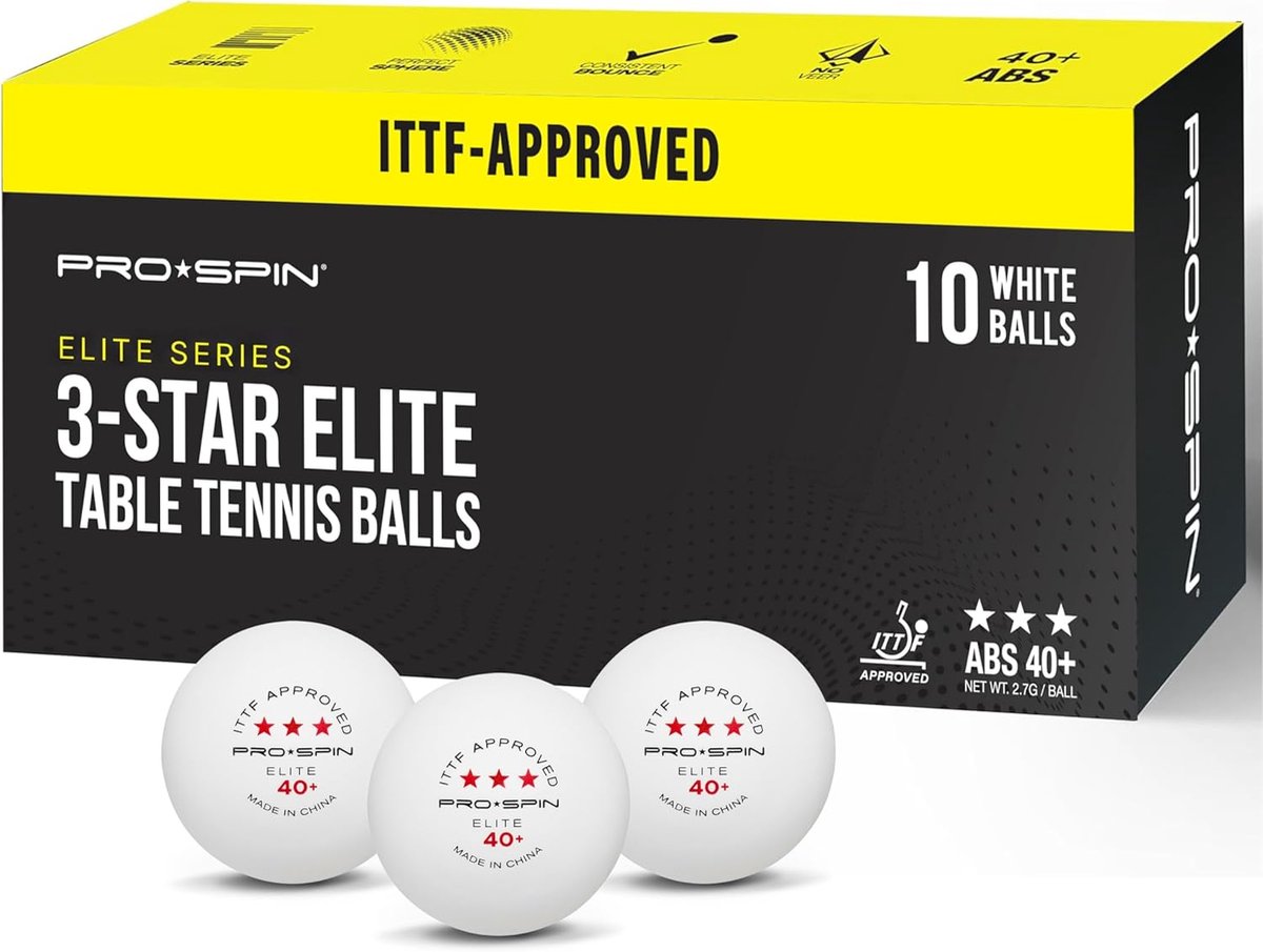 Pingpong Ballen - Tafeltennis Ballen - Wedstrijd Spelen - ABS Constructie - 40+ - Wit