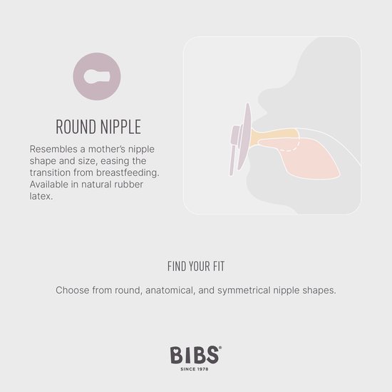 BiBs Studio Colour Fopspeen - Rond - 2 Stuks - 18+ Mnd - Ladybug Blush Mix van Merkloos — afbeelding 4