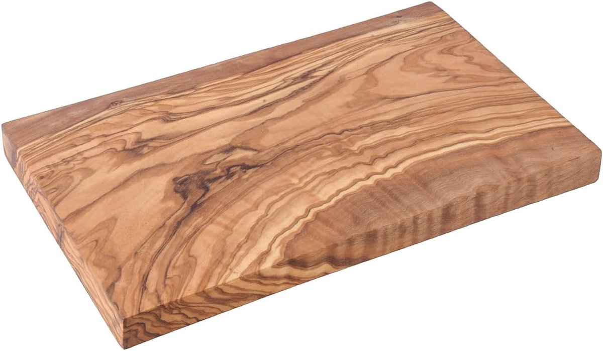 Olijfhouten Plank - Snijplank Hout - Brood Vlees - Natuurlijke Eigenschappen - 20x15 cm - Bruin