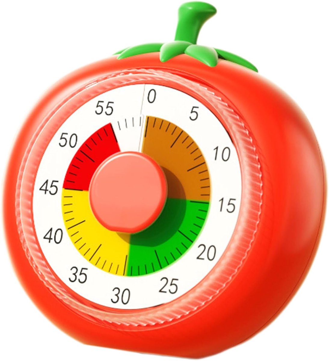 Visuele Timer - Aftelklok - Studie Hulp - Mechanisch Geen Batterij - 10x10x10 mm - Rood