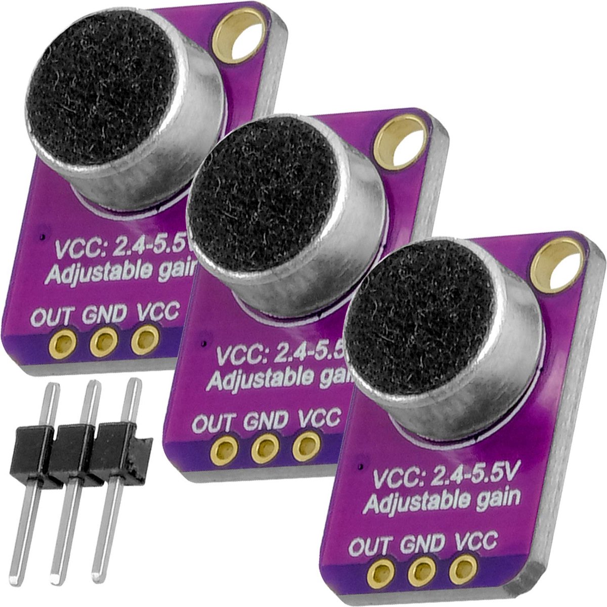 Microfoon Versterker Module - Audio Preamp - Projecten met Geluid - Instelbare Versterking - Compact Formaat