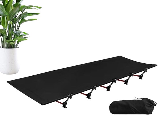 TIMBER RIDGE Opvouwbaar Campingbed – 3 Kg Lichtgewicht, 120 Kg Draagkracht, Met Draagtas, Grijs