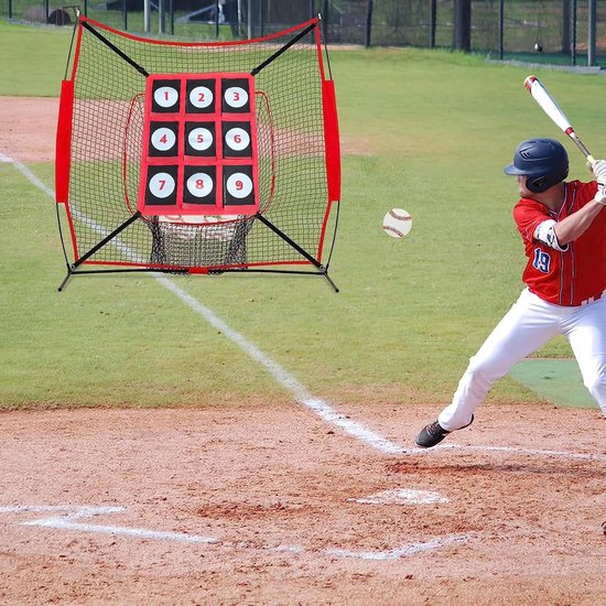 Werpschijf Training - Slagzone Oefenen - Honkbal Softball - 9 Genummerde Gaten - 69 x 53 cm van Merkloos — afbeelding 5