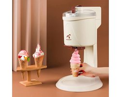 Elektrische Ijsmachine - Softijsmachine Thuis - Zelf Zoete Tijd - Eenvoudige Bediening - 28.6cm Breed