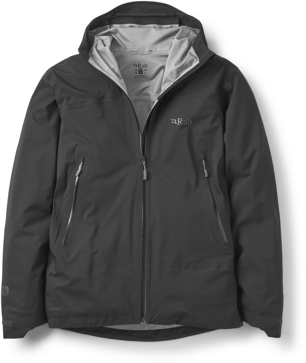 Rab Firewall Light Jacket – Outdoor Kleding Jassen Waterdichte jassen Zwart