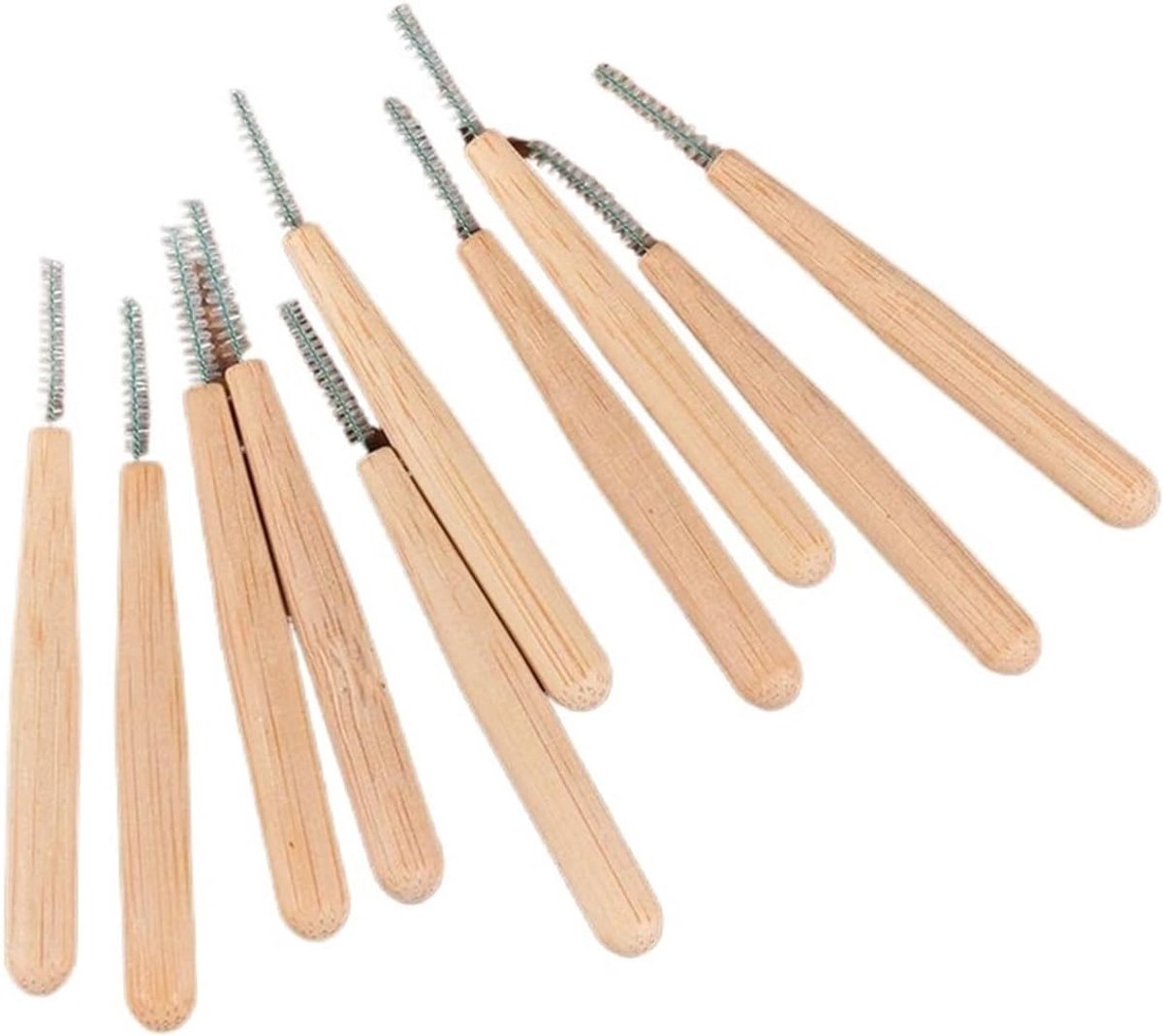Interdentale Borsteltjes - Tandragers Flosssticks - Mondhygiëne Verbeteren - Fijne Reiniging 0.4mm - 30 Stuks