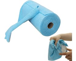 Microvezel Rol - Keukenrol Doeken - Huishoudelijk Gebruik - Hoge Absorptie - 30x30 cm - Wit