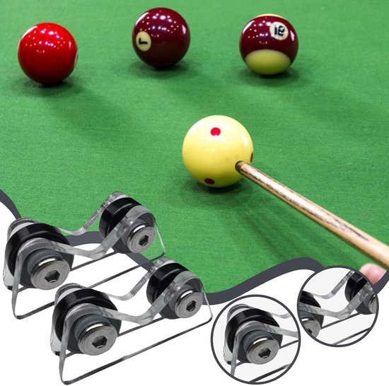 Keu Rechtzetter - Biljart Keu Tester - Onderhoud Keu - Compact Ontwerp - 6.5x5.5x3.3cm - Transparant — afbeelding 4