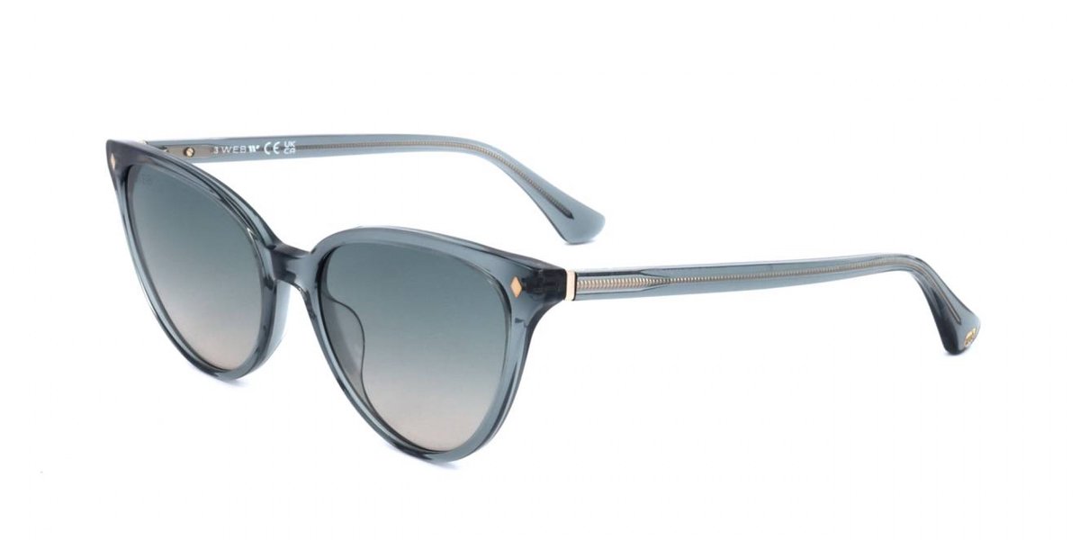 Web WE0329 Shiny light blue 54/17/140 WOMAN Zonnebrillen