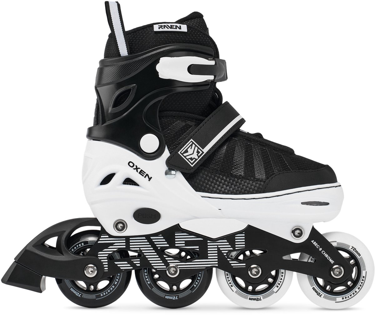 RAVEN Oxen Verstelbare Skeelers 38-42 Zwart